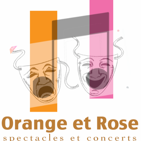 logo orange et rose
